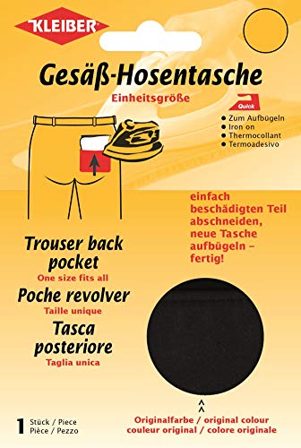 Kleiber + Co.GmbH Quick-Gesäß-Hosentasche, schwarz, 19 cm x 13 cm von Kleiber