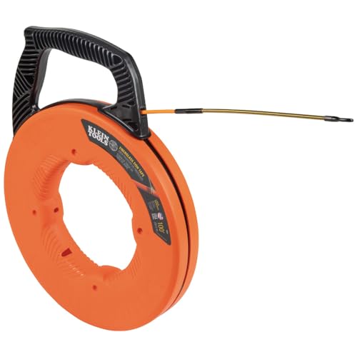 KLEIN TOOLS Fiberglas-Einziehband mit Spiralführungskopf aus Stahl, 30,5 m von Klein Tools