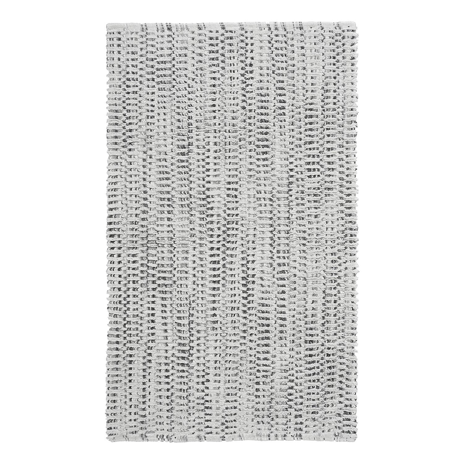 Kleine Wolke Badteppich Sway Baumwollstoff Hellgrau 60x100 cm (BxT) von Kleine Wolke