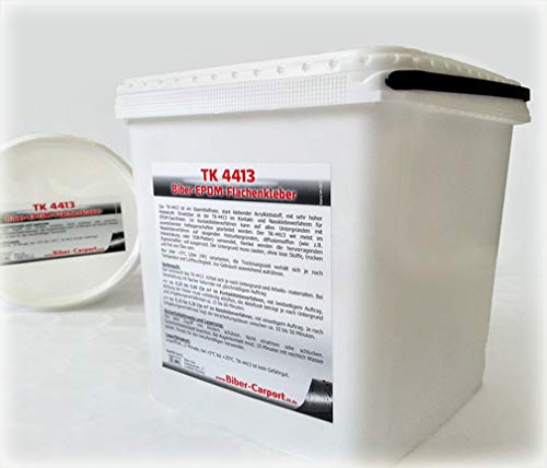 2 Liter, TK-4413 EPDM-Kleber für Dachfolie, Flächenkleber Wasserbasis Dach Folie Wasser von KlesTec