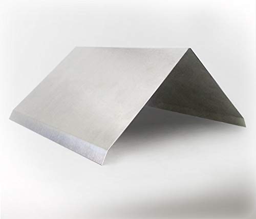 Firstblech 23, Alu-Profil Titanzink Aluminium Blech Abschluss Zink First Dach Al (23-1 Aluminium 2m) von KlesTec
