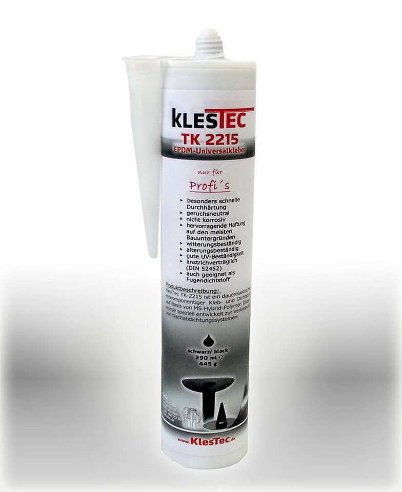 KlesTec Klebstoff TK-2215 EPDM-Universalkleber, (1-tlg), Kleb-Dichtstoff für EPDM-Dachfolien, Anschluss, Dach-Abdichtung von KlesTec