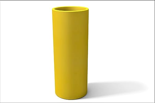 Kloris Barock Pflanzgefäß 90 gelb Polyethylen Durchmesser 35 cm Höhe 90 cm Tiefe Fach 30 cm Made in Italy von Kloris