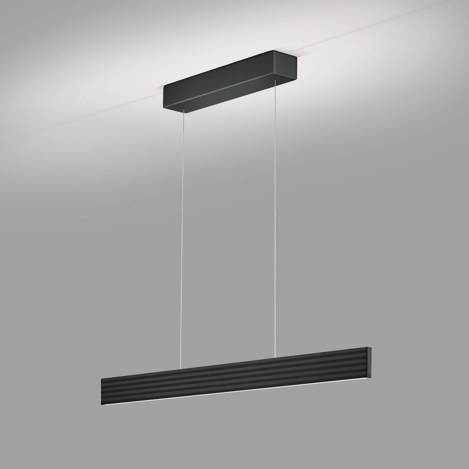 LED-Hängeleuchte Fara, up/down, Länge 92cm schwarz von Knapstein