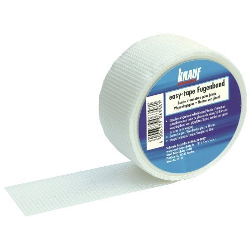 Knauf 5 Rollen easy-tape Fugenband Fiberglas Glasfaser selbstklebend 48mm x 45m von Knauf