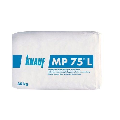 Knauf MP 75 L 30kg Gipsmaschinenputz zum Glätten Putzgips Gipsputz MP75 Putz Trockenbau von Knauf