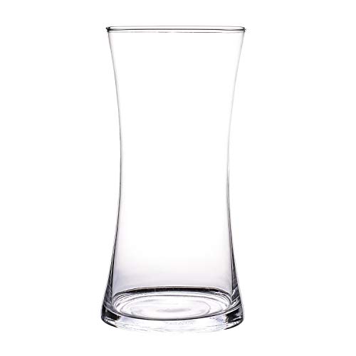 KnikGlass Wassergläser Glas Vase Deko, transparent, Höhe 20 cm (#B) von KnikGlass