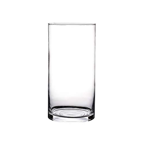 KnikGlass Wassergläser Glas Vase Deko, transparent, Höhe 20 cm (#D) von KnikGlass