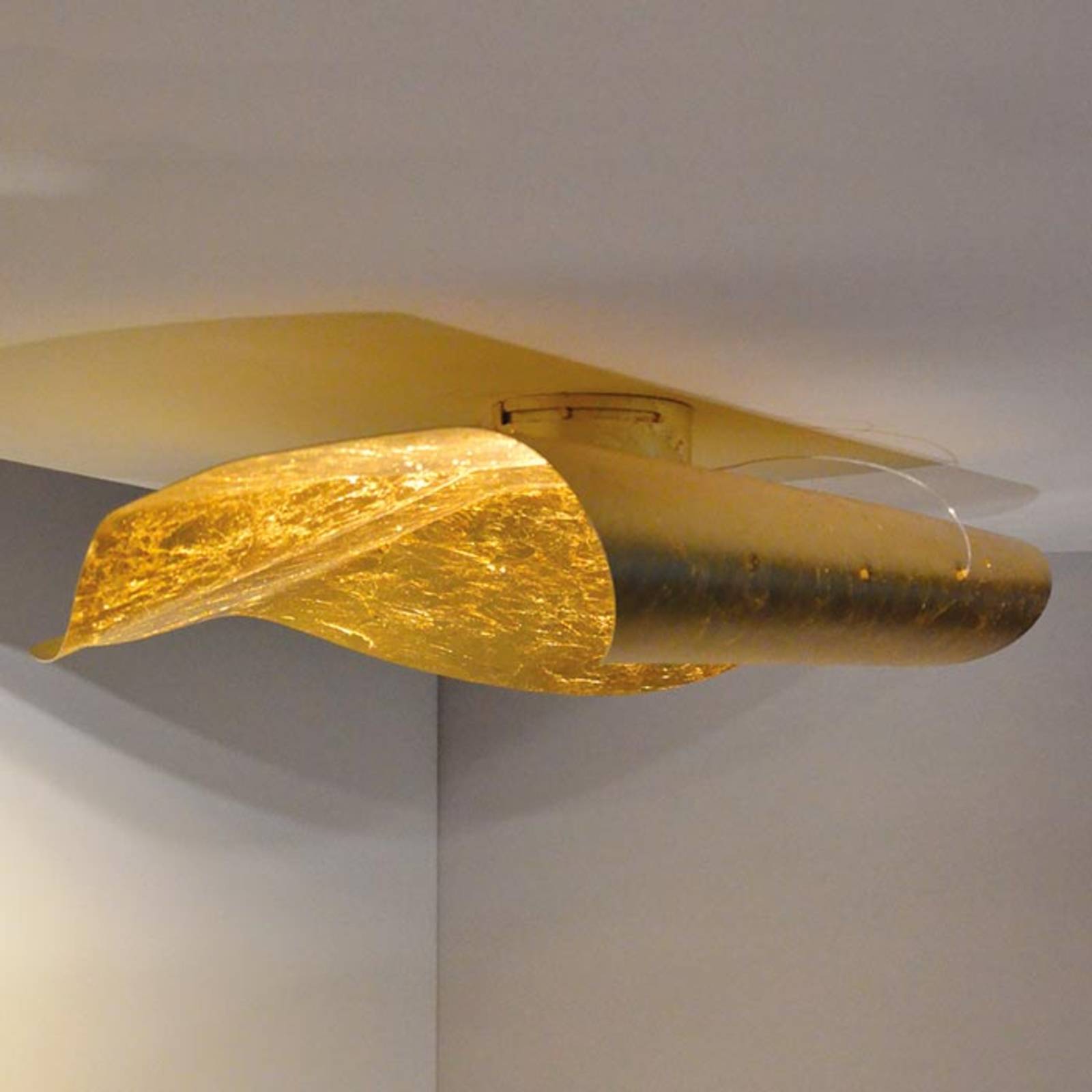 Knikerboker Non So - LED-Deckenlampe 75 cm, gold von Knikerboker