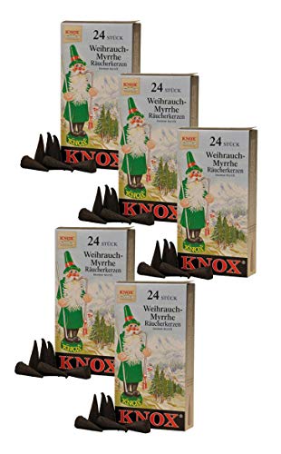 Knox Räucherkerzen 24 Stück (5X Weihrauch-myrrhe) von KNOX