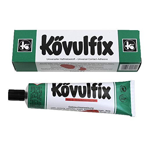 Koevulfix Rekord Kontakt Klebeband Kleber 90 g, für alle Zwecke, für Schuhe, Leder, Filz, Kork und Gummi) mehr. Hochwertiges Produkt made in Germany!!! von Koemmerling
