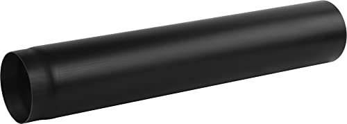 DN 150 mm Rauchrohr 2 mm Kaminrohr Abgasrohr Ofenrohr Bogen Rosette Wandfutter (Rohr 1000 mm) von Kolor
