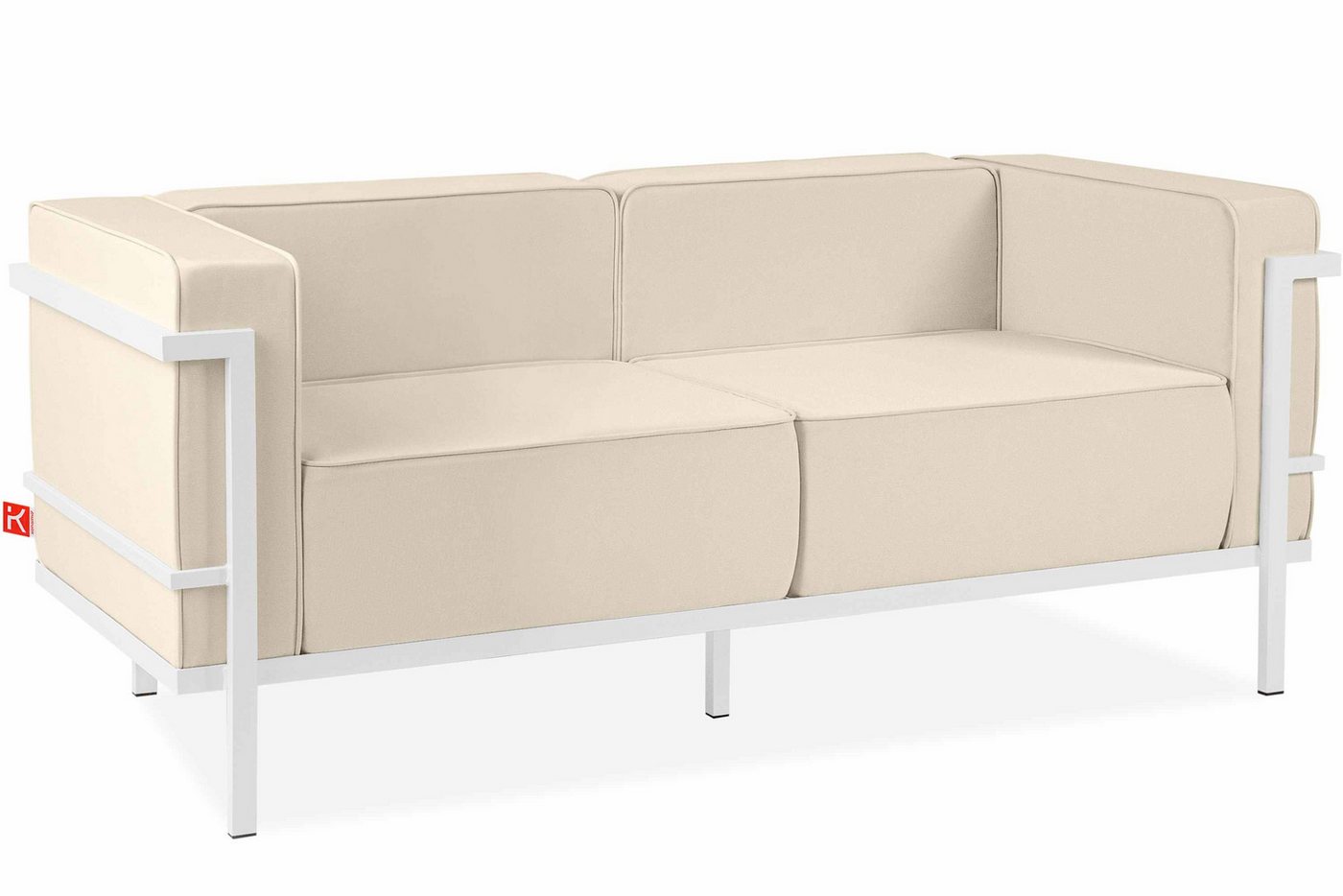 Konsimo Loungesofa TRIGLO Sofa 2-Personen, hergestellt in der EU, Modern, handgefertigt, Stahlrahmen von Konsimo