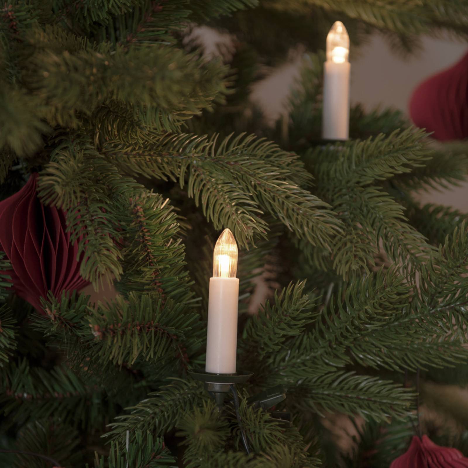 LED-Lichterkette Topbirnen IP20 amber 16-flammig von Konstsmide Christmas