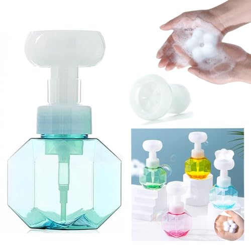 Koonafy 300 ml Seifenspender,Schäumende Seifenspender,Kunststoff Leerflasche Flüssigseifenspender,Soap Dispenser Lotionspender für Gesichtsreinige Shampoo Seifen Handlotion Behälter (Blue) von Koonafy