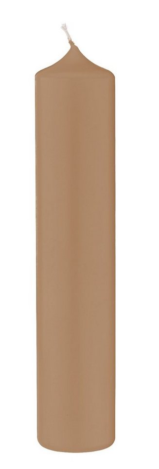Kopschitz Kerzen Stumpenkerze Altarkerzen 10% BW-Anteil Portobello Nougat 200 x Ø 50 mm, 12 Stück von Kopschitz Kerzen