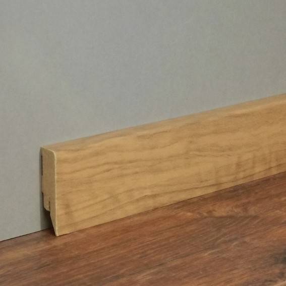 Sockelleiste / Fußleiste / Bodenleiste Lecco-158 (73411) | 16 x 58 x 2500 mm | Nussbaum von Kosche