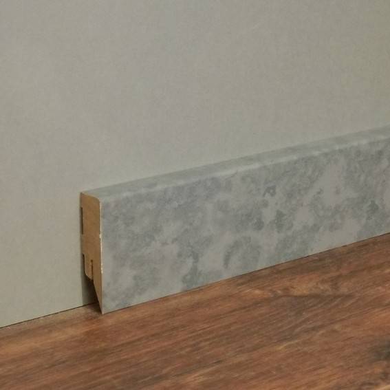 Sockelleiste / Fußleiste / Bodenleiste Lecco-78 (73164) | 16 x 58 x 2500 mm | Schiefer grau von Kosche