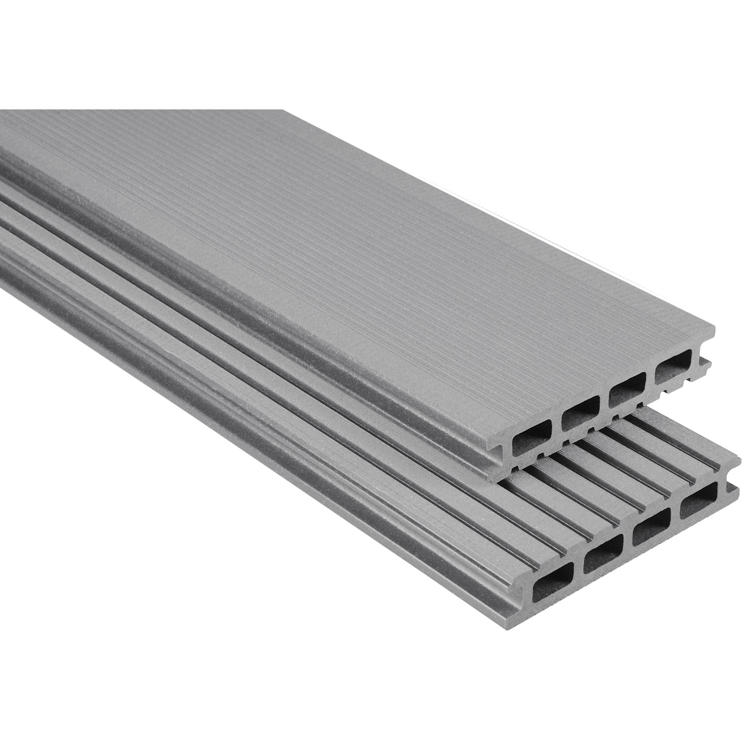 Kovalex WPC Terrassendiele gebürstet Grau Zuschnitt 2,6x14,5x280cm von Kovalex