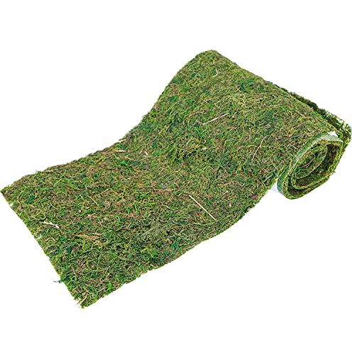Tischläufer Moos-Optik Gras grüne Wiese Wald-Moos Tisch-Deko Ostern Ostergras DIY-Basteln Bastelmaterial (Wiese) von Krause & Sohn