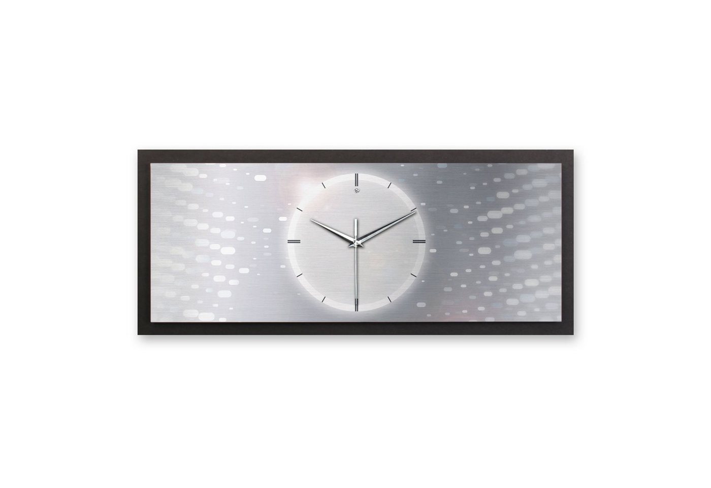 Kreative Feder Wanduhr 3D Designer-Wanduhr Silver Light (ohne Ticken, Funk- oder Quarzuhrwerk, elegant, außergewöhnlich, modern) von Kreative Feder