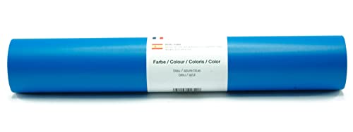 Vinyl Folie selbstklebend 3m versch. Farben Folie Blau-Matt von Kreativplotter