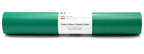 Selbstklebende Wandtattoo-/ Plotterfolie Vinylfolie matt 30,5 cm x 3 m - Farbauswahl, Farbe:Grün von Kreativplotter