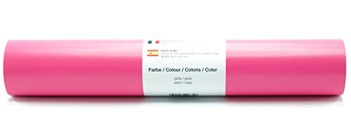Vinyl Folie selbstklebend 3m versch. Farben Folie Pink-Matt von Kreativplotter