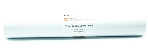 Vinyl Folie selbstklebend 3m versch. Farben Folie Weiß-Matt von Kreativplotter