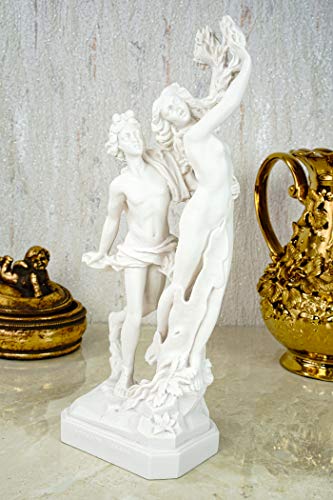 Kremers Schatzkiste Alabaster Deko Figur Apollo und Daphne 27 cm Skulptur weiß Replik Götter von Kremers Schatzkiste