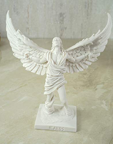 Kremers Schatzkiste Alabaster Figur Ikarus Skulptur 16 cm weiß Kreta von Kremers Schatzkiste