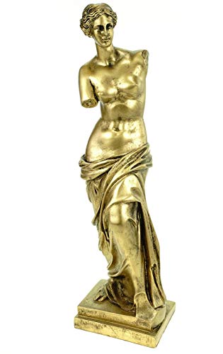 Kremers Schatzkiste Alabaster Venus von Milo Figur Skulptur 41 cm goldfarben Griechenland Aphrodite von Kremers Schatzkiste