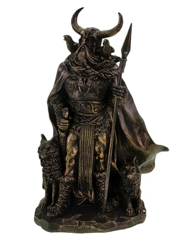 Kremers Schatzkiste - Black Edition - Gott Odin mit seinen Raben Wölfen - 36 cm von Kremers Schatzkiste