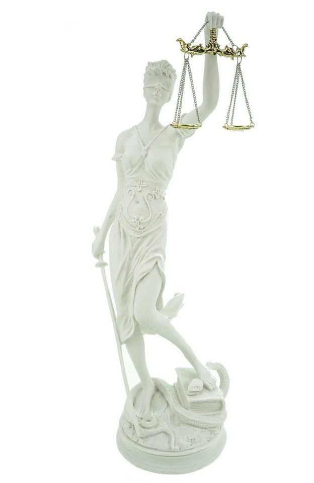 Kremers Schatzkiste Dekofigur XL Alabaster Justitia Göttin der Gerechtigkeit 46 cm von Kremers Schatzkiste
