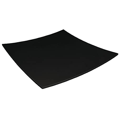 Kristallon Curved Square Melamine Plate Black - 300mm von Olympia