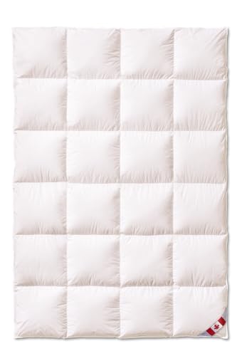 Künsemüller Daunenbettdecke, 4x6 Canada Ultra Warm mit 2,5 cm Steg, 135x200 cm, Füllung: 90% Daunen 10% Federn, extra warm von Künsemüller