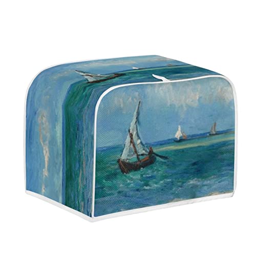 Kuiaobaty Van Gogh Art Toaster 2 Scheibenabdeckung, staubdichte Brotmaschinenabdeckung, Küchengeräteabdeckungen, Meereslandschaft bei Saintes-Maries von Kuiaobaty