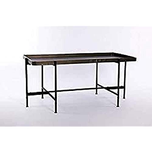 Kulunka Deco Tisch, Metall, vergoldet, schwarz, 124 x 65 x 55 von Kulunka Deco