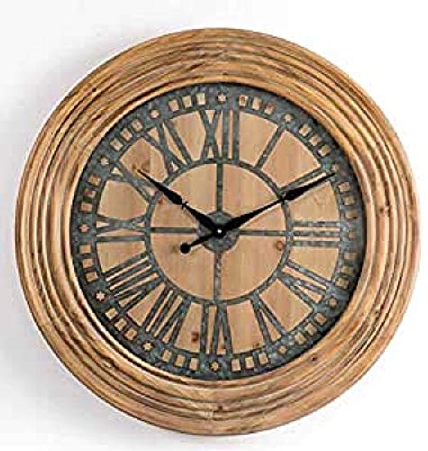 Kulunka Deco Uhr, Eisen und Holz, Natur, Grau, 71 x 7, 66 von Kulunka Deco