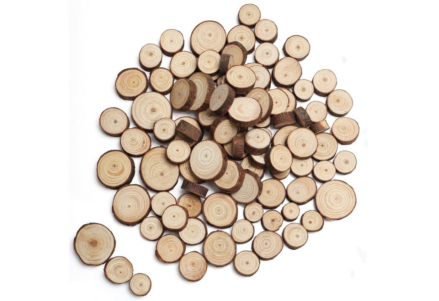 Kurtzy Streudeko Natürliche Holzscheiben - Bastelmaterial & Weihnachtsdekoration, Natural Wood Slices - DIY Art & Christmas Decor von Kurtzy