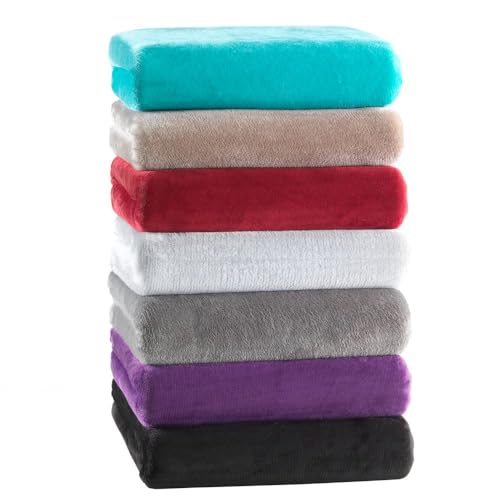 Kuscheli® - warme Spannbettlaken aus Cashmere-Touch Stoff - Verschiedene Größen und Farben - Bettlaken Jersey Fleece Biber Spannbetttuch Laken, Farbe:Grau, Größe:90-100 x 200 cm von Kuscheli