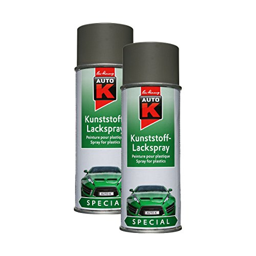 Kwasny 2x 233 095 AUTO-K SPECIAL Kunststoff-Lackspray Grau 400ml von Kwasny