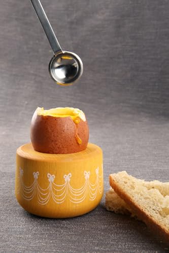 Eierbecher aus Naturholz + Löffel von L.I.B
