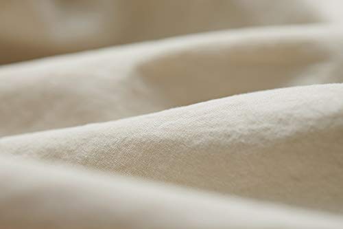 L1NK STUDIO Bettwäsche 290 X 260 cm - Bettbezug Baumwolle 100% (Perkal 200 Fäden) für Bett 200 cm Uni einfarbig Avena von L1NK STUDIO
