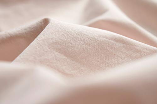 L1NK STUDIO Bettwäsche 290 X 260 cm - Bettbezug Baumwolle 100% (Perkal 200 Fäden) für Bett 200 cm Uni einfarbig Baby PINK von L1NK STUDIO