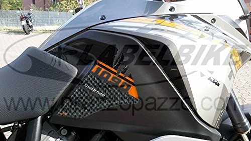 labelbike - 2 3D Gelharz Aufkleber Motorrad Seitentankschutz kompatibel mit KTM 1090 Adventure von LABELBIKE