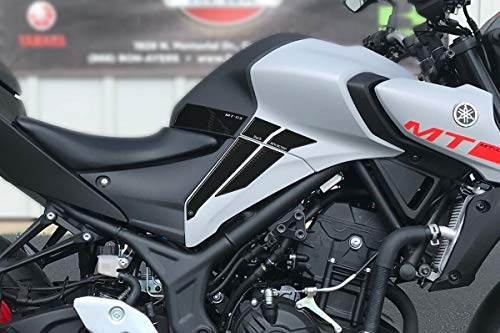labelbike - 2 x 3D Motorrad Tankpad für Yamaha MT-03 ab 2020 von LABELBIKE