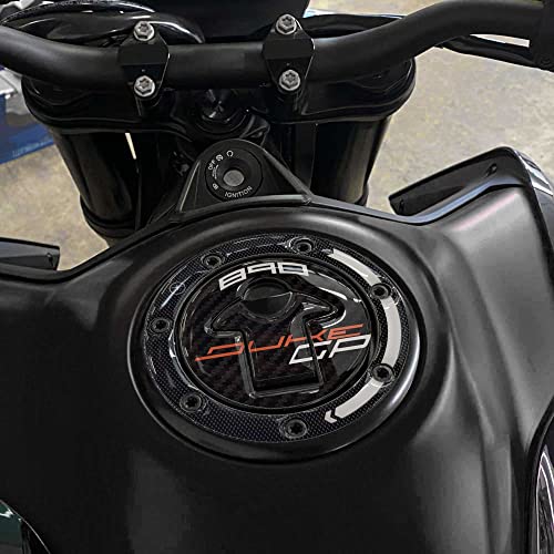 labelbike - 3D Aufkleber Tankdeckel Motorrad kompatibel mit Ktm Duke 890 GP 2022-23 weiß von LABELBIKE