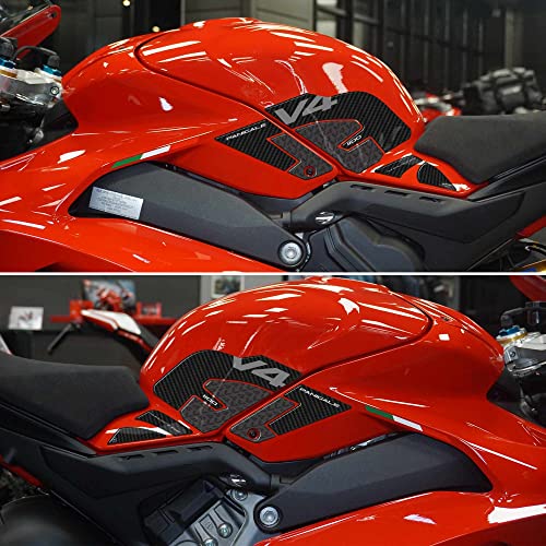 labelbike - 3D Aufkleber für Motorrad-Tankseitenschutz, kompatibel mit Ducati Panigale V4 ab 2022 von LABELBIKE