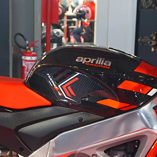 labelbike - 3D-Aufkleber für Motorradtanks, kompatibel mit Aprilia Tuono V4 und V4 Factory 2021-2022 Rot von LABELBIKE